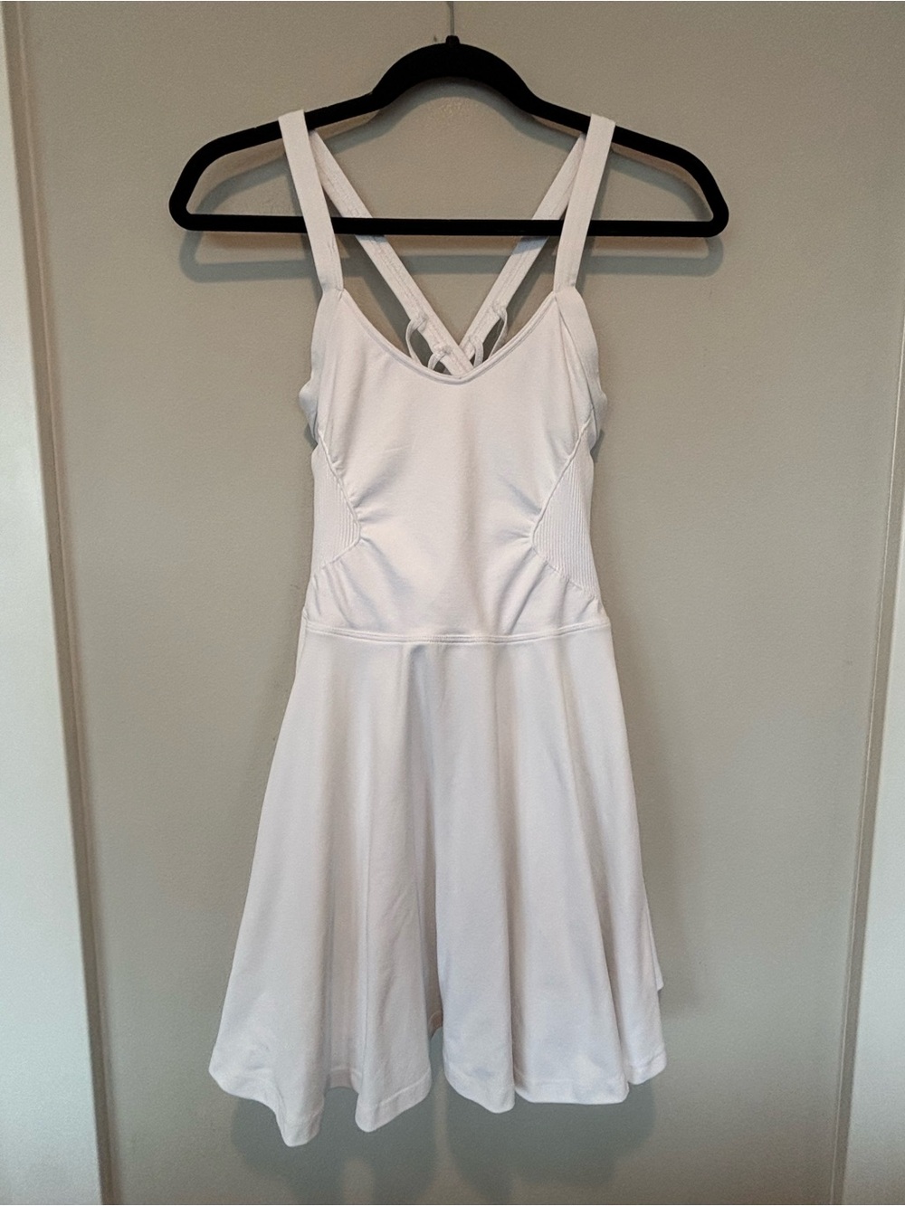FP Movement by Free People White Crossback Athletic Mini Dress